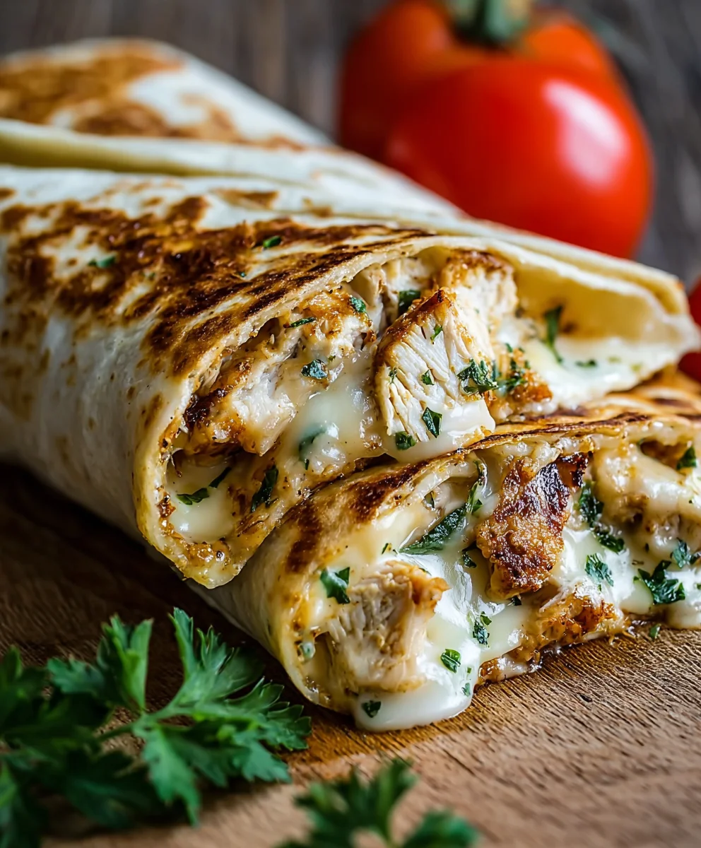 Cheesy Garlic Chicken Wraps: Your New Favorite Weeknight Meal!