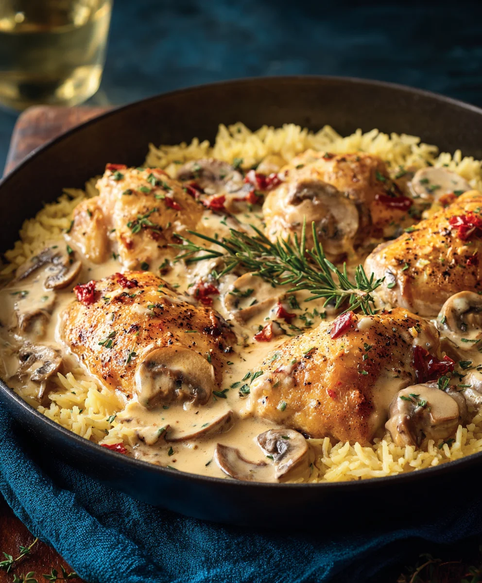 Creamy Smothered Chicken And Rice: Ultimate Comfort Food Dinner