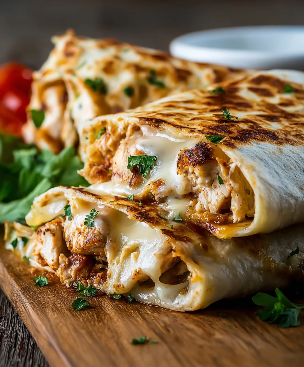 Cheesy Garlic Chicken Wraps: Your New Favorite Weeknight Meal!