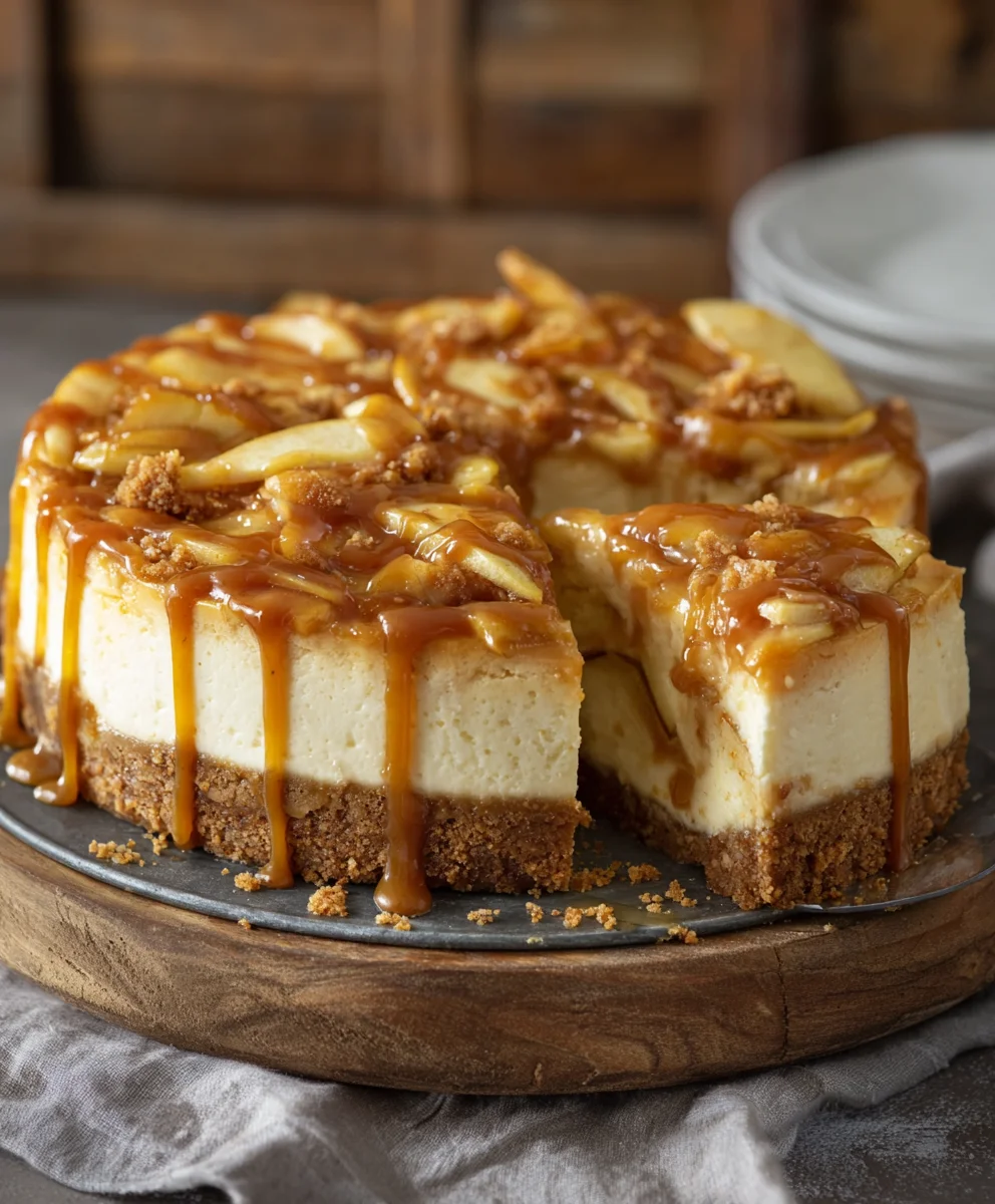 Ultimate Salted Caramel Apple Pie Cheesecake Recipe to Try