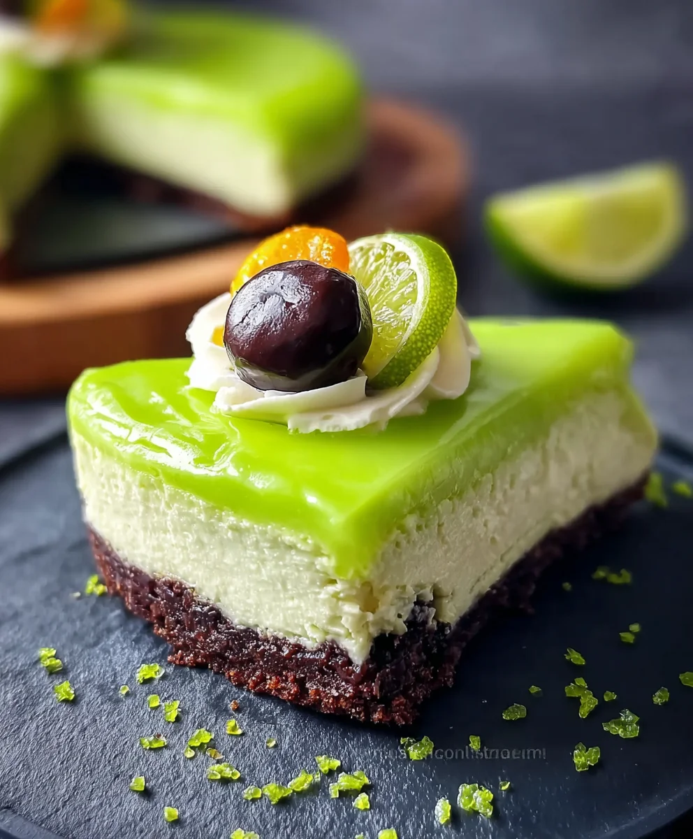 Refreshing Lime Mousse Cheesecake