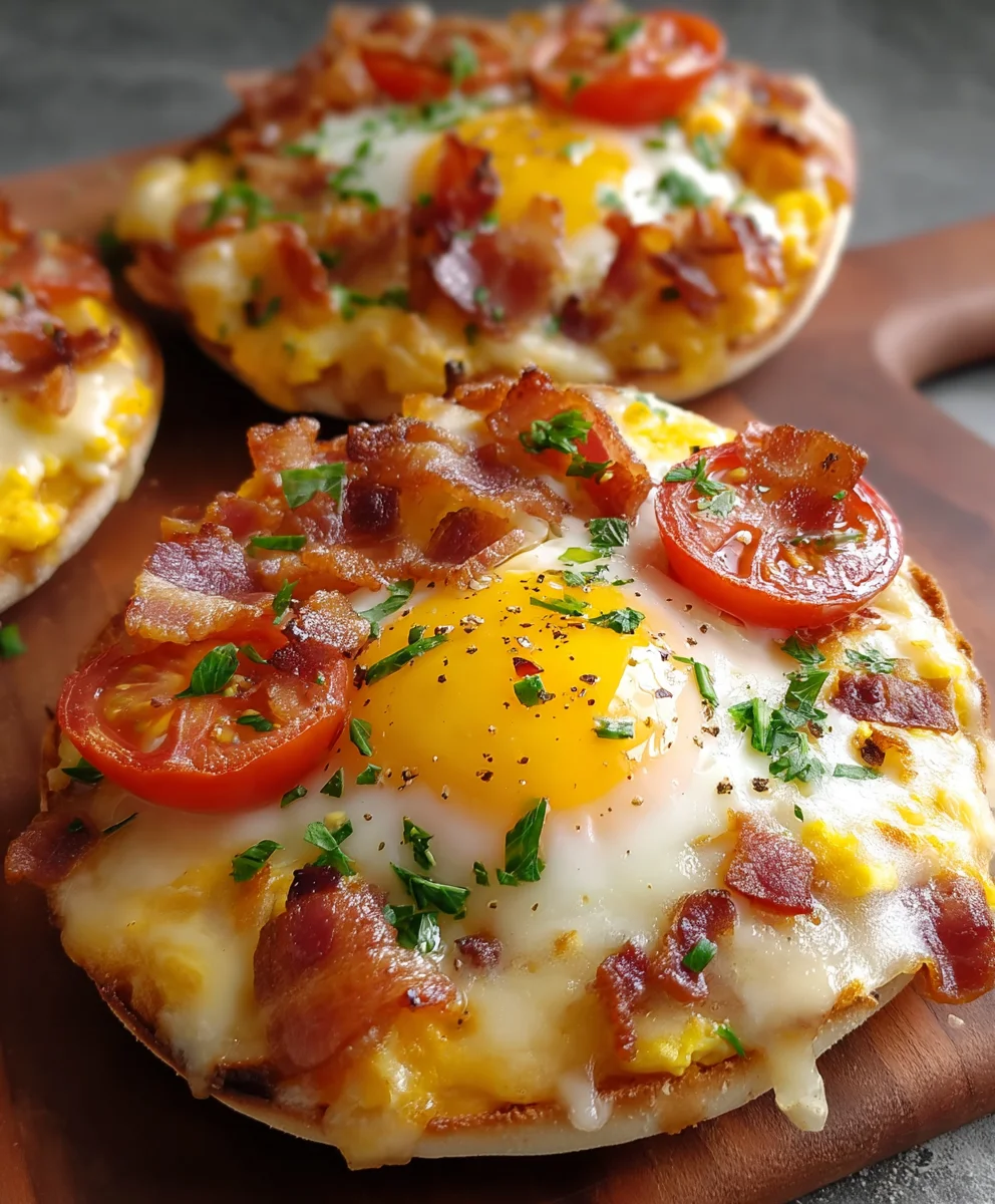 Easy English Muffin Breakfast Pizza Recipe