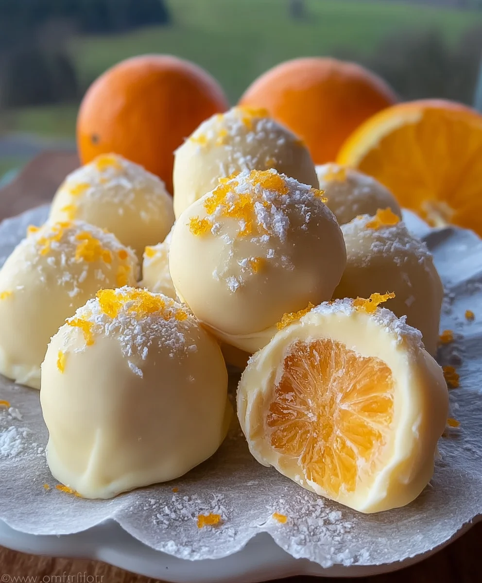 Orange Creamsicle Truffles