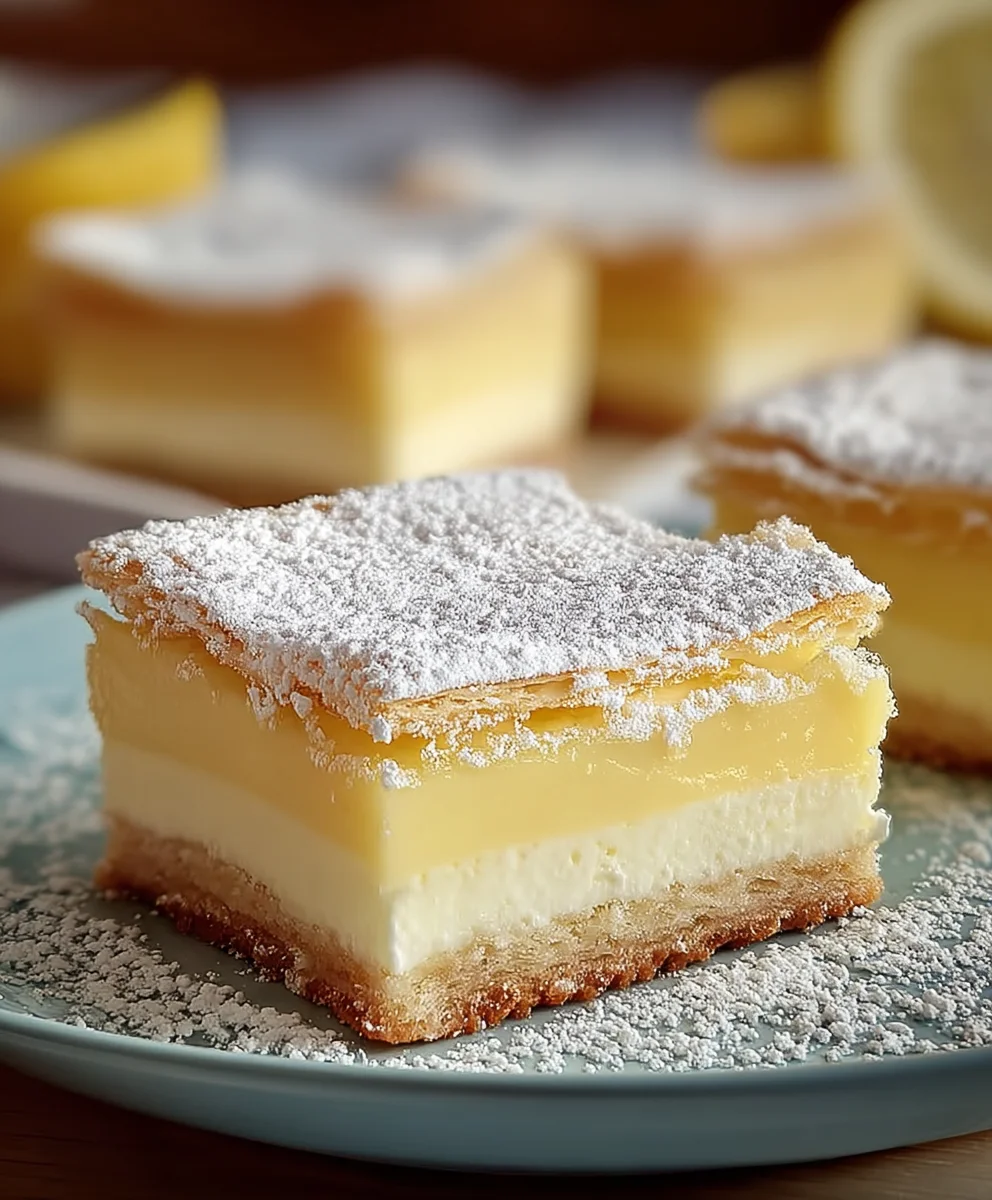 Vanilla Custard Cream Squares