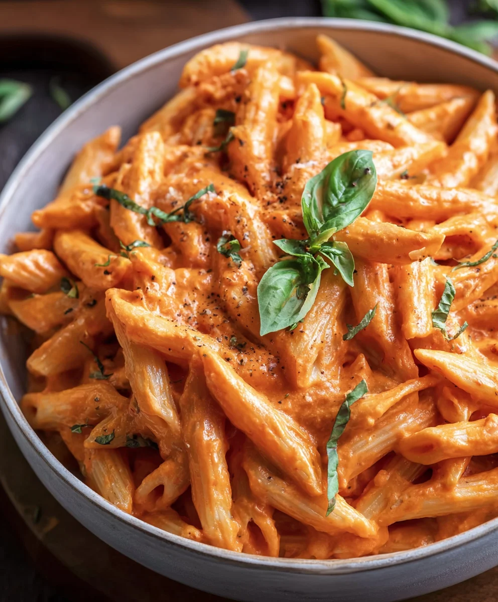 Creamy Healthy Penne Alla Vodka Extract Pasta Recipe