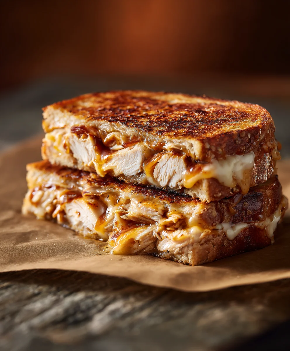 BBQ Chicken Grilled Cheese: Melty, Savory & So Delicious!