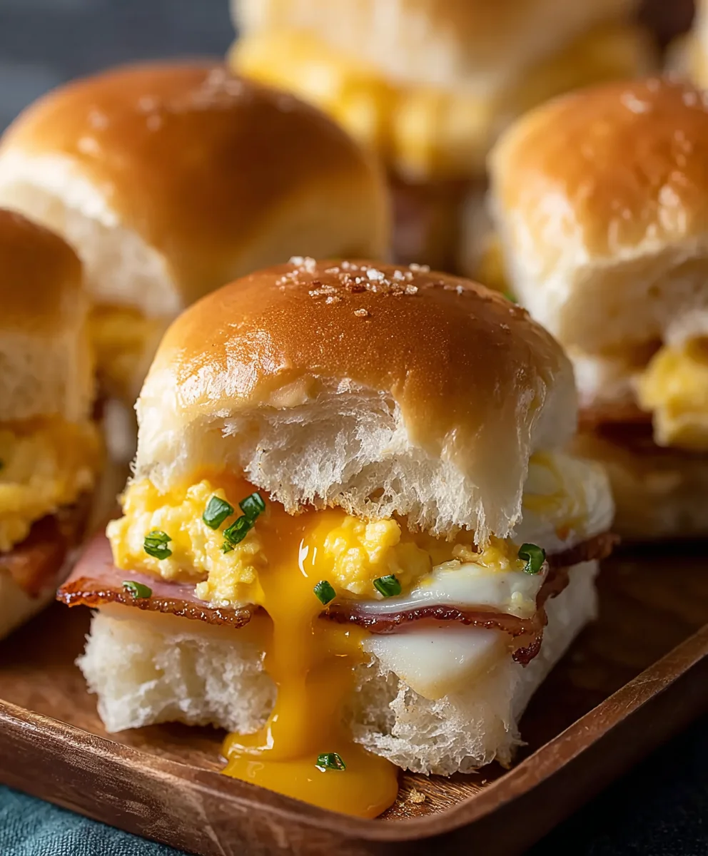 Wake Up! Hawaiian Roll Breakfast Sliders with Savory Beef
