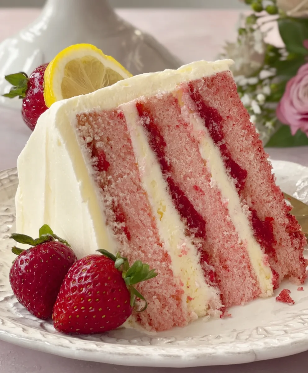 Strawberry Lemonade Layer Cake: Your New Favorite Dessert!
