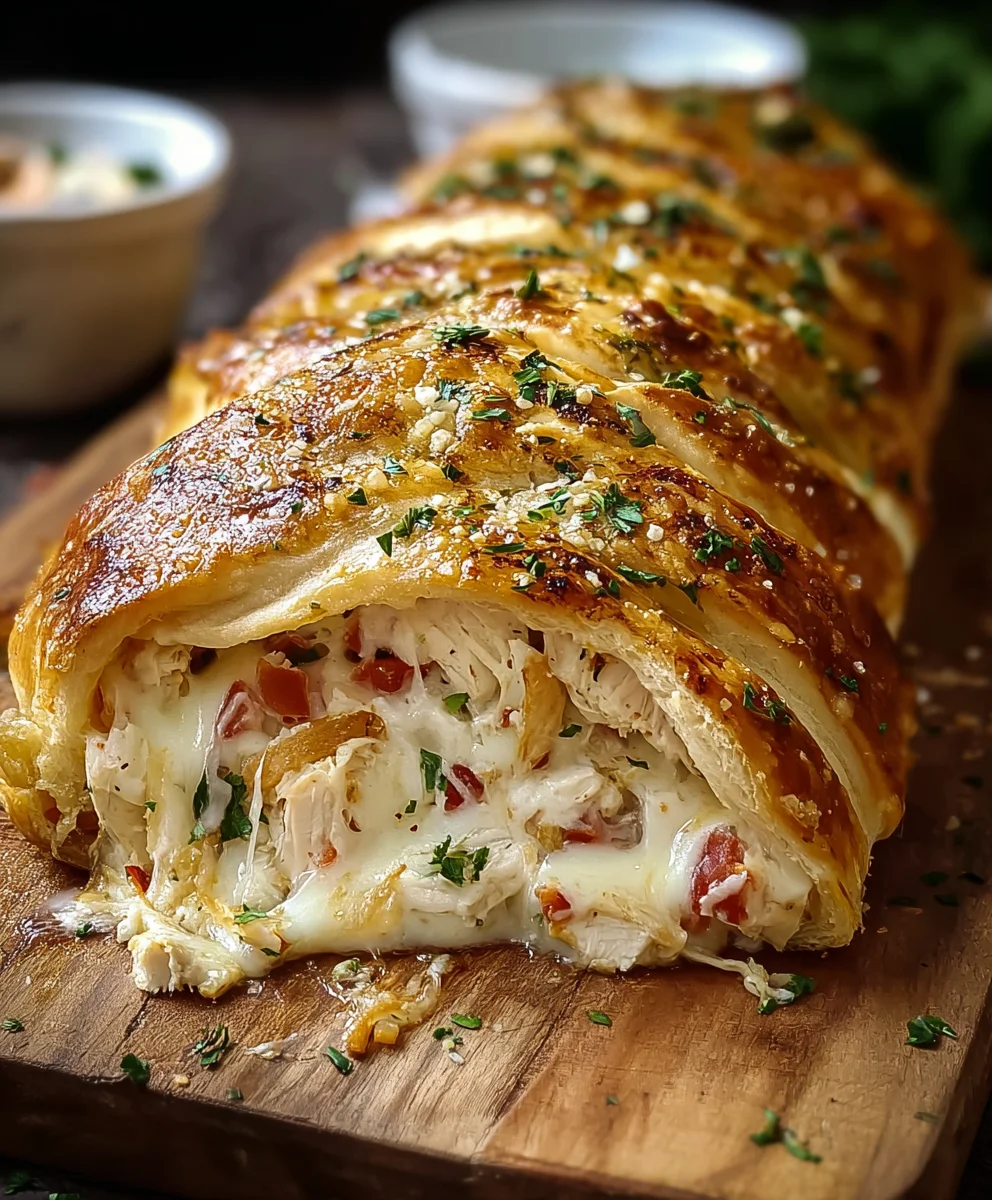 Chicken Ranch Stromboli: Quick & Easy Dinner Recipe
