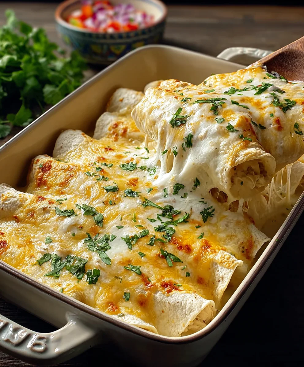 Easy White Chicken Enchiladas Recipe: Quick & Delicious!