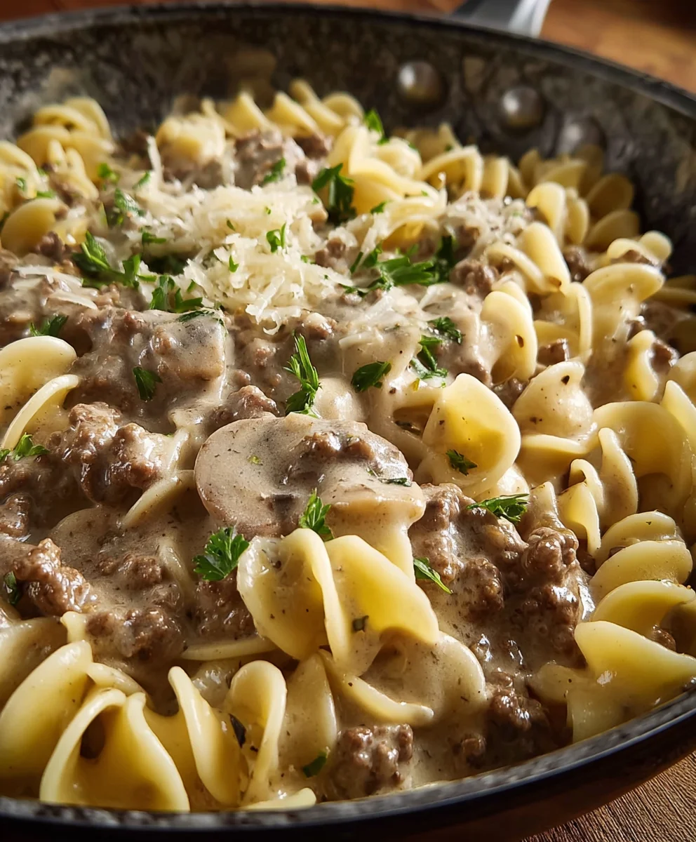 Easy Ground Beef Stroganoff Recipe – Quick & Creamy Meal