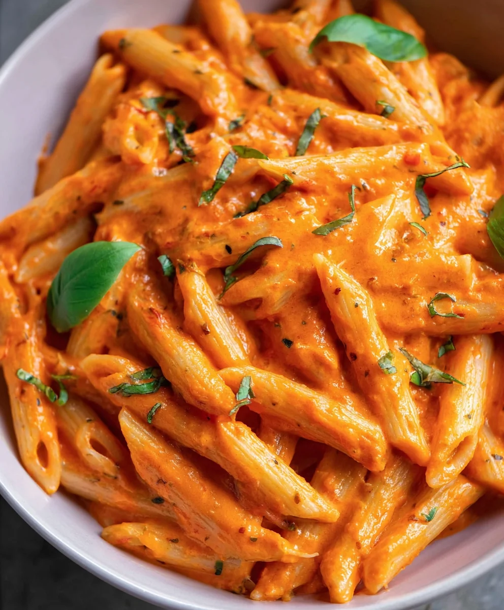 Creamy Healthy Penne Alla Vodka Extract Pasta Recipe
