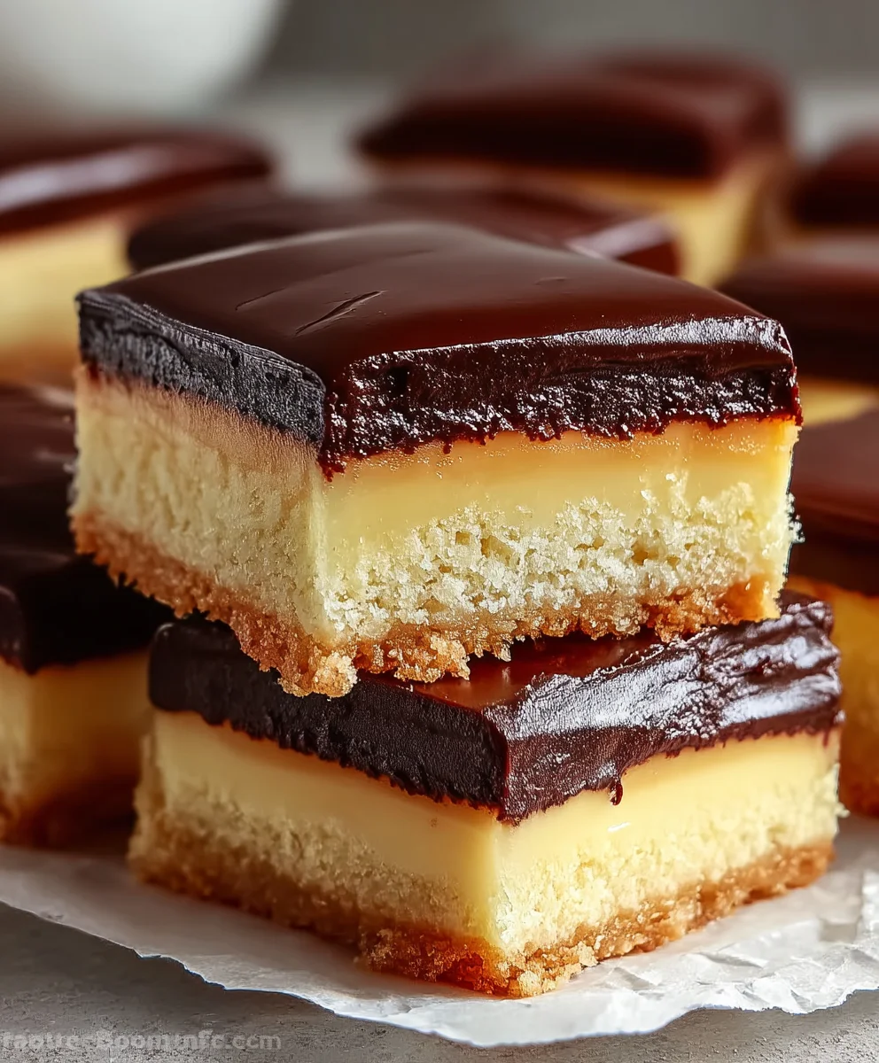 Decadent Boston Cream Dessert Bars: Easy Elegant Recipe